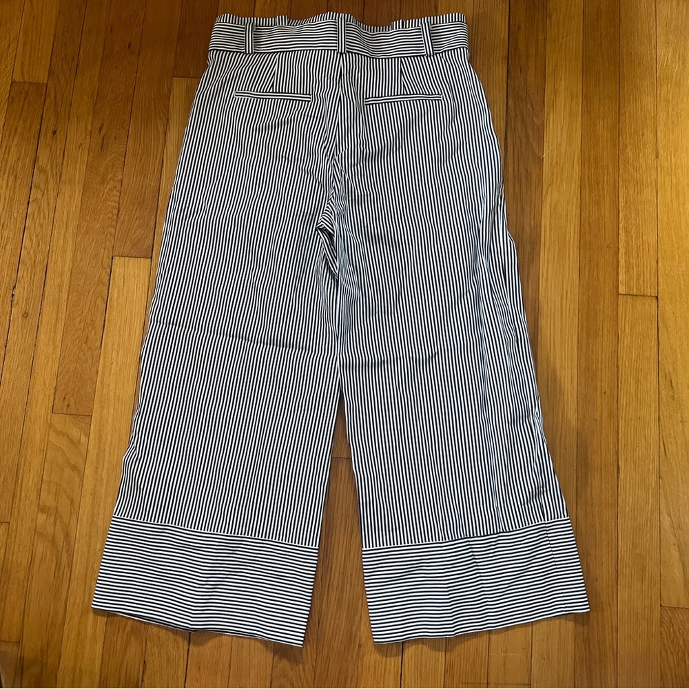 Banana Republic striped wide leg cropped pants - Picture 5 of 10